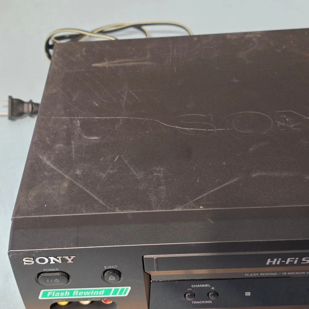 Sony SLV-N500 Hi-Fi Stereo VHS VCR 4-Head Flash Rewind Video Cassette Recorder